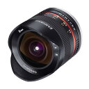 【中古】SAMYANG 単焦点魚眼レンズ 8mm F2.8 II ブラック フジフイルム X用 APS-C用