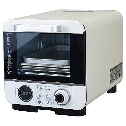 【中古】ドウシシャ オーブントースター 焼き芋調理 油不使用で揚げ物 温度調節機能付 コンパクトタイプ 10種類マイコン式 ピエリア COR-100B