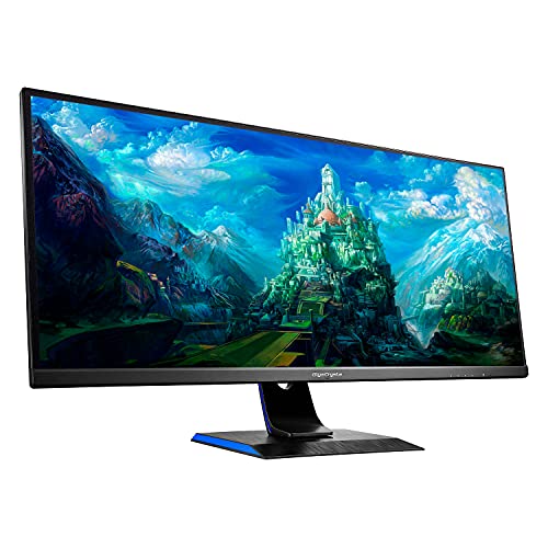 【中古】IODATA ゲーミングモニター 34インチ GigaCrysta 75Hz 2ms UWQHD (RPG向き/HDMI×2/DisplayPort/USB-C/スピーカー付/リモコン付/高さ調整/5年/土日サポート) LCD-GCWQ341XDB