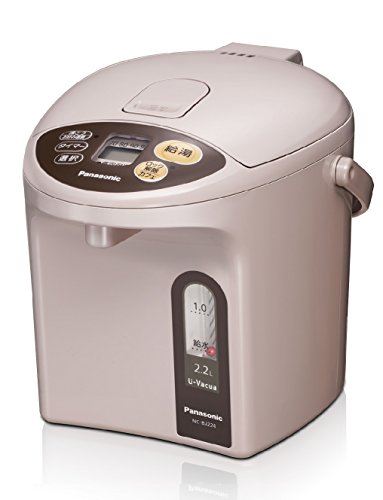 【中古】パナソニック 電気ポット 2.2リットル 真空断熱 省エネ保温 お好み温度調節 給湯量(2段階+コーヒー用) ベージュ NC-BJ224-C
