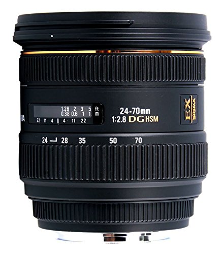 【中古】SIGMA 標準ズームレンズ 24-70mm F2.8 IF EX DG HSM ニコン用 フルサイズ対応 571559
