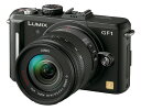 【中古】パナソニック ミラーレス一眼カメラ GF1 レンズキット(14-45mm/F3.5-5.6標準ズームレンズ付属) エスプリブラック DMC-GF1K-K