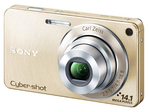 【中古】SONY デジタルカメラ Cyber-Shot(サイバーショット) W350 ゴールド DSC-W350/N