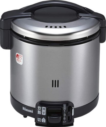 【中古】リンナイ こがまる ガス炊飯器 5.5合炊き・ブラック・都市ガス13A用 RR-055GS-D 13A
