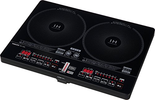 【中古】[山善] 2口IHクッキングヒーター IH調理器 1400W (幅56cmタイプ) YEH-1456-E [メーカー1年]