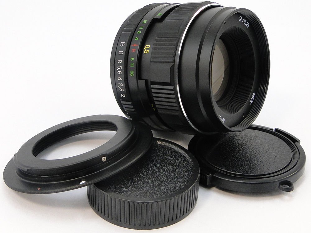 šۥإꥪ 44m-4 !NEW! MC HELIOS 44m-4 Russian Lens Canon EF Mount 80D 6...
