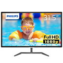 【中古】PHILIPSディスプレイ 31.5インチ のIPS Technologyパネル/HDMI/フルHD/フリッカーフリー/5年 323E7QDAB/11(2)