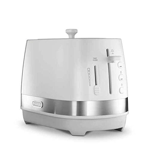 【中古】DeLonghi(デロンギ) De'Longhiポップアップトースター アクティブ シリーズ CTLA2003J-BK トースト 食パン 5~10枚切り 焼き目調整6段階 埃よけカバー付属 簡単お手入れ [インテンスブラック] ファミリー登録で3年