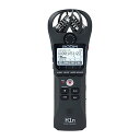 【中古】ZOOM ズーム ハンディレコーダー ブラック 90°XY方式のステレオマイク搭載 録音 手のひらサイズ コンパクト【メーカー3年延長付】 H1n