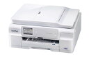 【中古】brother A4インクジェットプリンター複合機/白モデル/10/12ipm/両面印刷/有線・無線LAN/ADF DCP-J957N-W