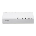 【中古】バッファロー BUFFALO 10/100Mbps対応 プラスチック筺体 AC電源 8ポート ホワイト スイッチングハブ LSW4-TX-8EP/WHD