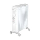 【中古】De'Longhi (デロンギ) オイルヒーター ベルカルド RHJ75V0915-GY 電気ヒーター ゼロ風暖房 節電 乾燥しにくい 表面温度約60℃...
