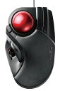 【中古】エレコム トラックボールマウス 有線 大玉 8ボタン チルト機能 ブラック M-HT1URBK