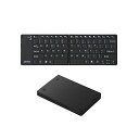 【中古】iBUFFALO Bluetooth3.0対応 折りたたみキーボード ケース付き ブラック 【PlayStation4,PS4 動作確認済】 BSKBB...