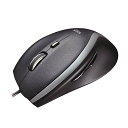 【中古】ロジクール 有線 マウス M500t 高速スクロールホイール 7ボタン USB ブラック 国内正規品 3年間無償