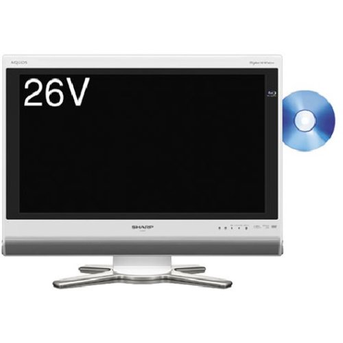 【中古】シャープ 26V型 液晶 テレビ AQUOS LC-26DX1-W ハイビジョン ブルーレイレコーダー内蔵 2008年モデル 【中古】シャープ 26V型 液晶 テレビ AQUOS LC-26DX1-W ハイビジョン ブルーレイレコーダー内蔵 2008年モデル