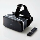 【中古】エレコム VRゴーグル VRグラス 目幅・ピント調節可能 VRコントローラー付き Bluetooth DMM動画専用(iOs) メガネ対応 ブラック V...