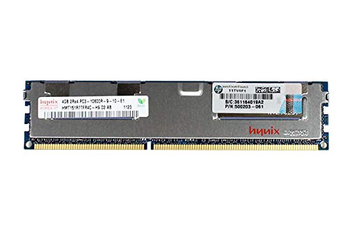 š500203-061 HP 4GB PC3-10600 DDR3-1333 1.5V ECC Registered 240pin hynix HMT151R7TFR4C-H9
