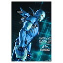 【中古】ホットトイズ アイアンマン ムービー・マスターピース DIECAST 1/6スケールフィギュア アイアンマン・マーク3(ブルー・ステルス版)