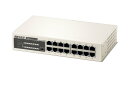 【中古】BUFFALO Giga対応 金属筺体 電源内蔵 16ポート ホワイト スイッチングハブ LSW3-GT-16NSR(2)