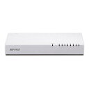 【中古】バッファロー BUFFALO 10/100Mbps対応 プラスチック筺体 電源内蔵 8ポート ホワイト スイッチングハブ LSW4-TX-8NP/WH