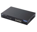 【中古】エレコム スイッチングハブ 16ポート ギガビット PoE機能搭載 レイヤー2 耐熱50度 ループ防止機能 3年 EHB-SG2B16F-PL