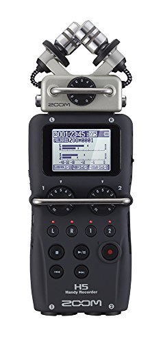 【中古】ZOOM ズーム H5 ハンディレコーダー ブラック マイクカプセル交換可能 最大4トラック同時録音対応リニアPCM/ICレコーダーASMR
