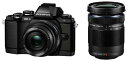 【中古】OLYMPUS OM-D E-M10 ダブルズームキット ブラック ミラーレス一眼 OM-D E-M10 DZKIT BLK