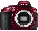 【中古】Nikon デジタル一眼レフカメラ D5300 レッド 2400万画素 3.2型液晶 D5300 RED