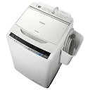 【中古】日立 8.0kg全自動洗濯機 エディオンオリジナル ビートウォッシュ ホワイト BW-V80AE4 W
