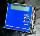 【中古】Panasonic パナソニック SJ-MR250-A ブルー ポータブルMDレコーダー MDLP対応 (MD録音再生兼用機/録再/MDウォークマン/M...