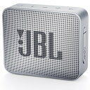 【中古】JBL GO2 Bluetoothスピーカー IPX7防水/ポータブル/パッシブラジエーター搭載 グレー JBLGO2GRY