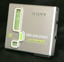 【中古】SONY ソニー MZ-E77-S シルバー ポータブルMDプレーヤー MDLP非対応 (MD再生専用機/MDウォークマン)