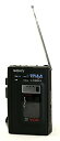 【中古】SONY ソニー WA-2001 ブラック ラジオカセットコーダー 録音/再生機(ラジオ内蔵ポータブルカセットレコーダー)