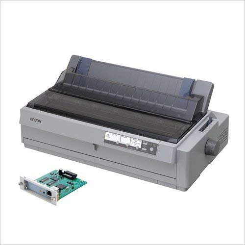 【中古】エプソン インパクトプリンター 24ピン 136桁 6枚複写(オリジナル+5枚) 英数360字/秒 NIC対応 連続紙トラクタ2基 スーパーマルチウェイ VP-1900N