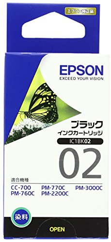 【中古】EPSON 純正インクカートリッジ IC1BK02(モノクロインクカートリッジ) 【中古】EPSON 純正インクカートリッジ IC1BK02(モノクロインクカートリッジ)