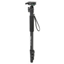 【中古】Velbon 一脚 RUP-V43D 4段 レバーロック 脚径29mm 中型 自由雲台 DIN規格クイックシュー対応 アルミ脚 372086