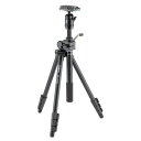 【中古】Velbon 三脚 VS-443Q 4段 レバーロック 脚径23mm 小型 自由雲台 V4-unit付 クイックシュー対応 アルミ脚 310064
