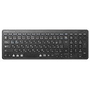 【中古】エレコム USB-A キーボード ワイヤレス (レシーバー付属) パンタグラフ コンパクトキーボード ブラック TK-FDP099TBK