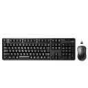 【中古】エレコム キーボード 【マウスセット】 ワイヤレス (レシーバー付属) メンブレン フルキーボード ブラック TK-FDM106MBK