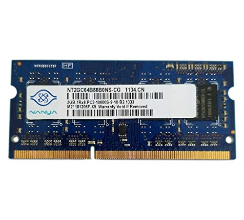 【中古】NANYA 204PIN PC3-10600 DDR3-1333 2GB SODIMM [NT2GC64B88G0NS-CG](2)