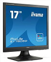 【中古】iiyama モニター ディスプレイ E1780SD-B1 (17インチ/スクエア(SXGA)/TN/D-sub,DVI-D/3年)