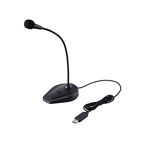 【中古】エレコム マイク USBマイク 切り替えスイッチ付き ブラック HS-MC05UBK