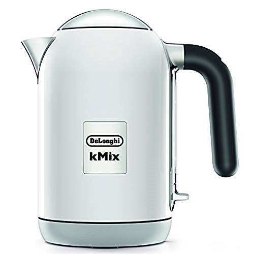 【中古】De'Longhi (デロンギ) 電気ケトル ケーミックス [kMix] ZJX650J-WH ステンレス 1.0L ワンプッシュオープン 異物混入防止フィルタ 見やすい水量計 簡単お手入れ [クールホワイト] デロンギファミリー登録で3年