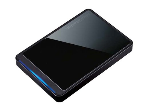 【中古】BUFFALO プレミアム&スリムボディ ポータブルHDD 500GB ブラック HD-PCT500U2-BK
