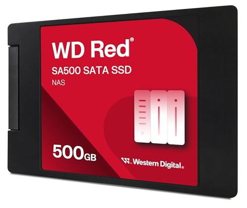 【中古】ウエスタンデジタル(Western Digital) WD Red SATA SSD 内蔵 500GB 2.5インチ (読取り最大 560MB/s 書込み最大 530MB/s) NAS メーカー5年 WDS500G1R0A-EC SA500 【国内正規取扱代理店】