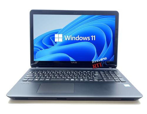 【中古】ノートパソコン Windows11 中古パソコン office付 VAIO VJS151C11N 15.6型 Core i5-6300HQ メモリ8GB/ SSD 128GB/ カメラ/WIFI/DVD-RW/HDMI/ 10キー付き/ RTI PC(2)