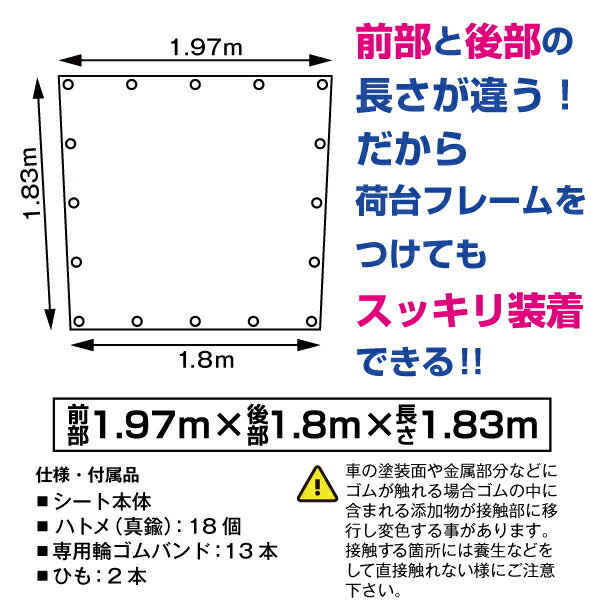 ハイゼットジャンボ軽トラック荷台シートエステル帆布1.97mtimes;1.8mtimes;1.83mノウブルー荷台フレームセット【軽トラックシート軽トラシート軽トラック荷台幌】