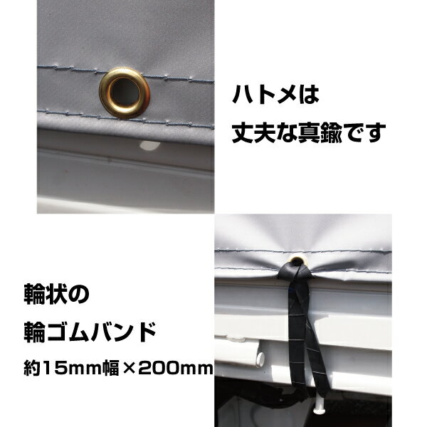 ハイゼットジャンボ軽トラック荷台シートエステル帆布1.97mtimes;1.8mtimes;1.83mノウブルー荷台フレームセット【軽トラックシート軽トラシート軽トラック荷台幌】