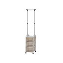 【最大20%OFFクーポン配布&最大P20倍】ハンガーラック/衣類収納 【3S型】 33×44×180cm 日本製 引き出し キャスター付き ハンガーボックス ...